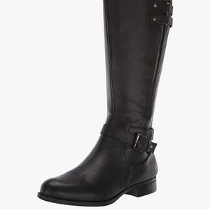 NATURALIZER WOMENS JACKIE KNEE HIGH LEATHER BOOTS.